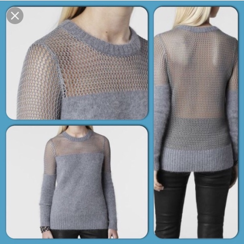 All saints angora sweater